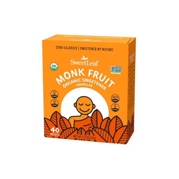 Organic Monk Fruit Sweetener 40 Packets (32g)