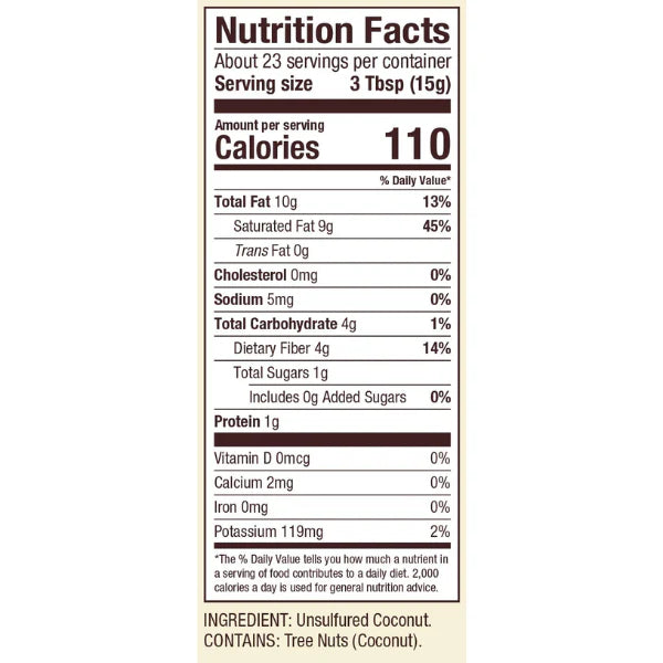 Shredded Unsweetened Coconut (340g)