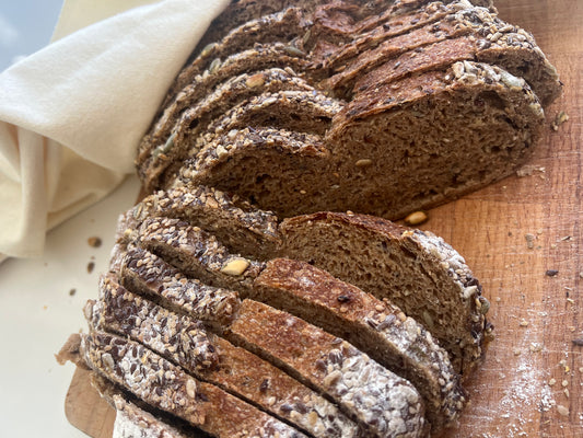 Whole Wheat Country Sourdough with Organic Seeds