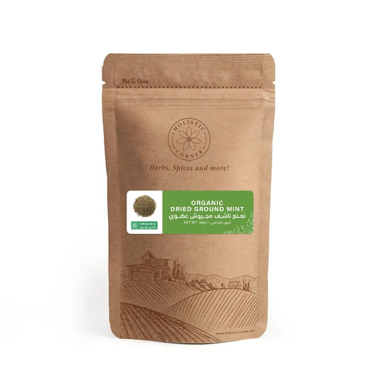 Holistic Corner Organic Dried Ground Mint 30g