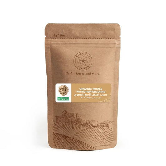 Holistic Corner Organic White Peppercorns 85g